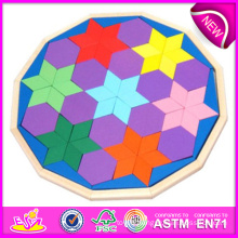 2014 New Wooden Color Puzzle Toys, High Quality Wooden Block Color Puzzle Toys, Hot Sale Wooden Block Color Puzzle Toys W13A051